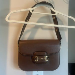 Gucci brown horsebit crossbody bag